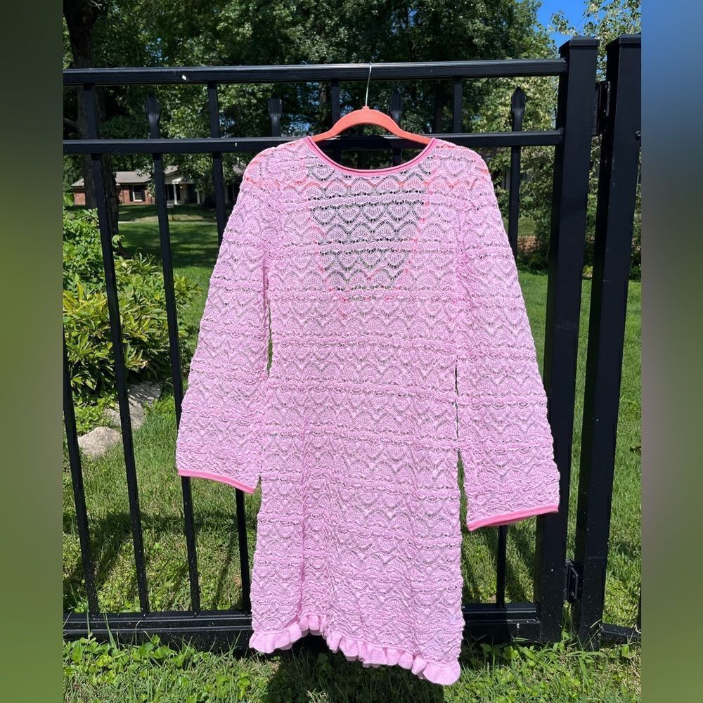 J Crew Limited Edition Open-Back Lace Mini Sweater Dress NWT - Picture 4 of 12